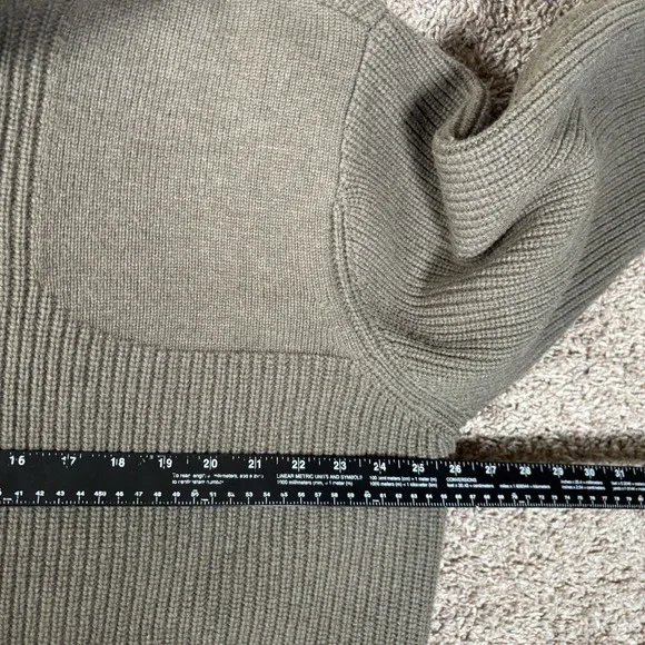 LL Bean Sweater Mens XLT Waterfowl Windstopper GoreTex 100% Wool Quarter Zip - Picture 4 of 8